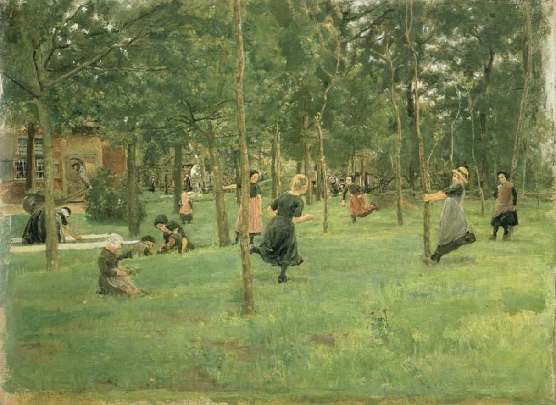 Max Liebermann Children Playing France oil painting art